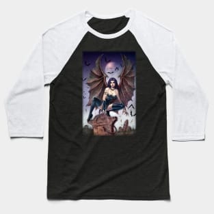 Succubus Demon Baseball T-Shirt